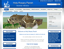 Tablet Screenshot of holyrosarybozeman.org